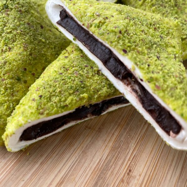 Toz Fıstıklı Çikolata Dolgulu Muska Lokum - 500gr