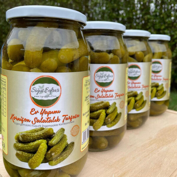 Kornişon Salatalık Turşusu - 1kg (Ev Yapımı)